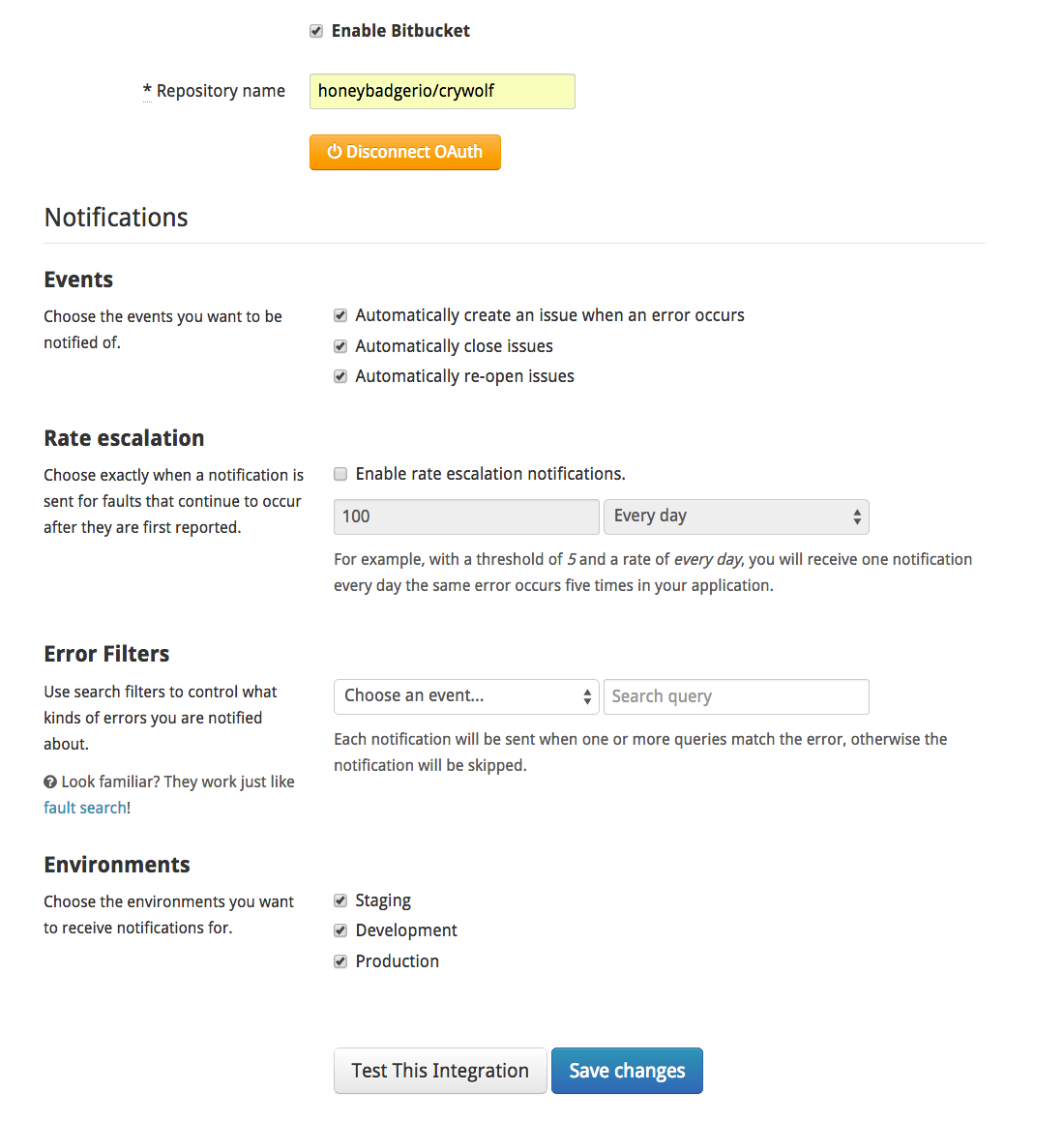 Honeybadger manages Bitbucket issues automatically